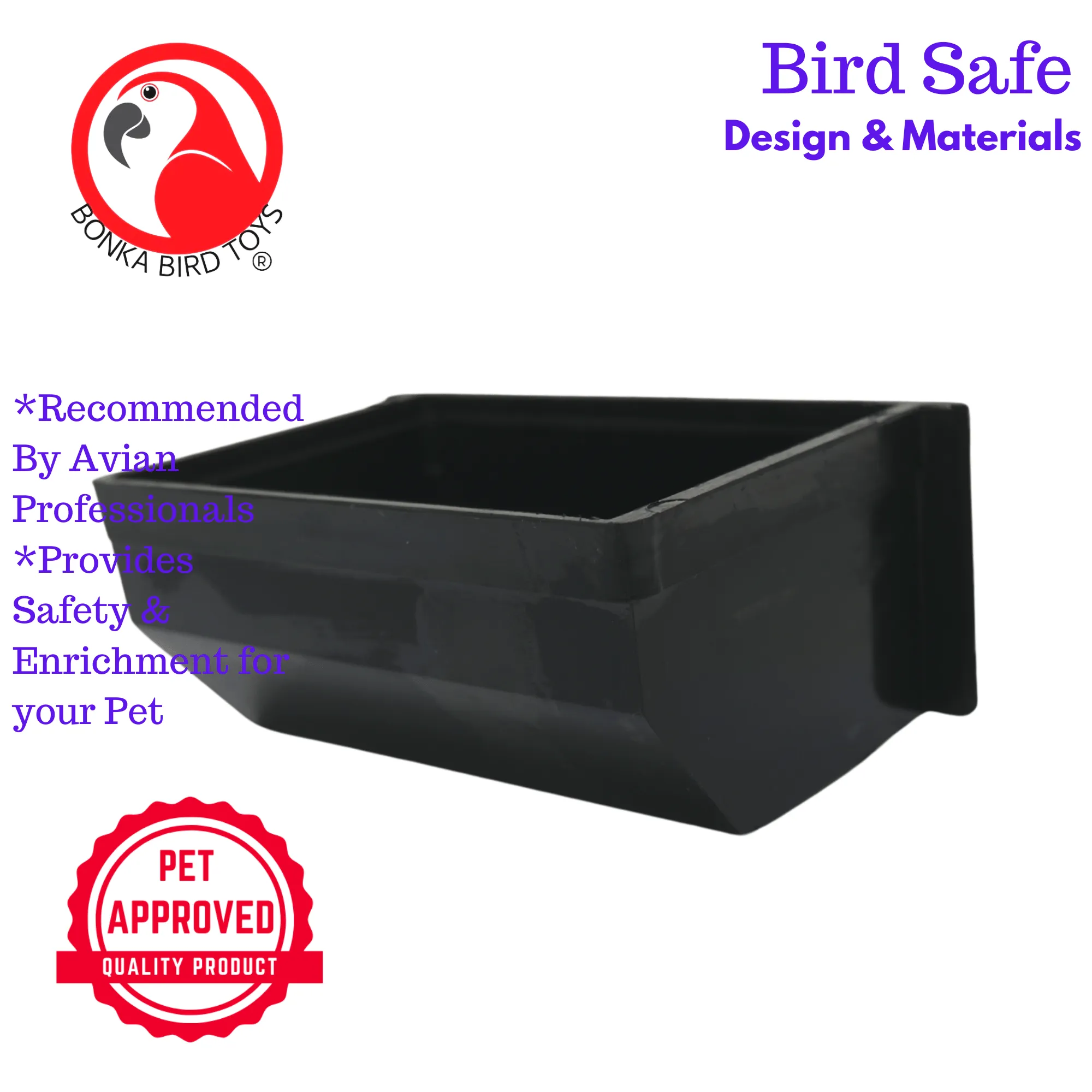 2613 5" Black Feeding Cup (FITS KINGS ES CAGES / 1818PM,1818PBR)