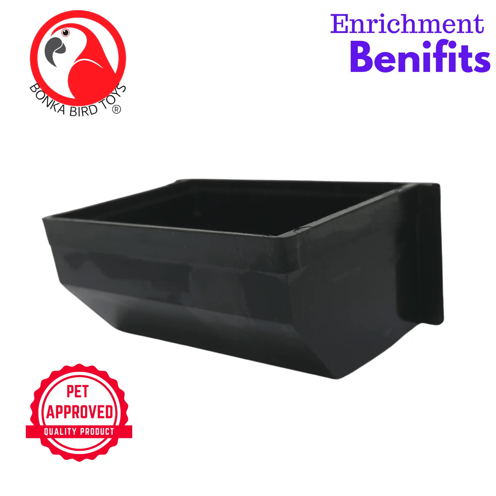 2613 5" Black Feeding Cup (FITS KINGS ES CAGES / 1818PM,1818PBR)