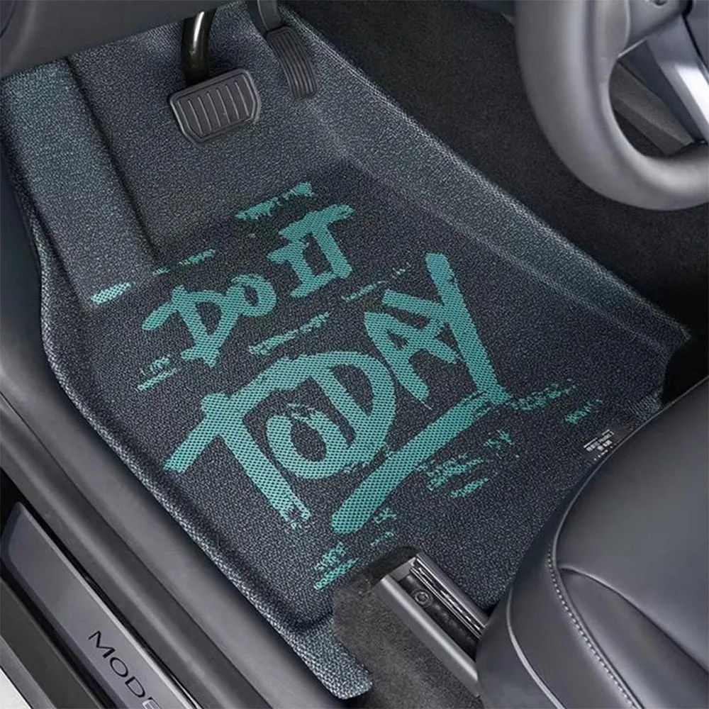3D Velvet Floor Mats For Tesla Model 3/Y 5-Seat