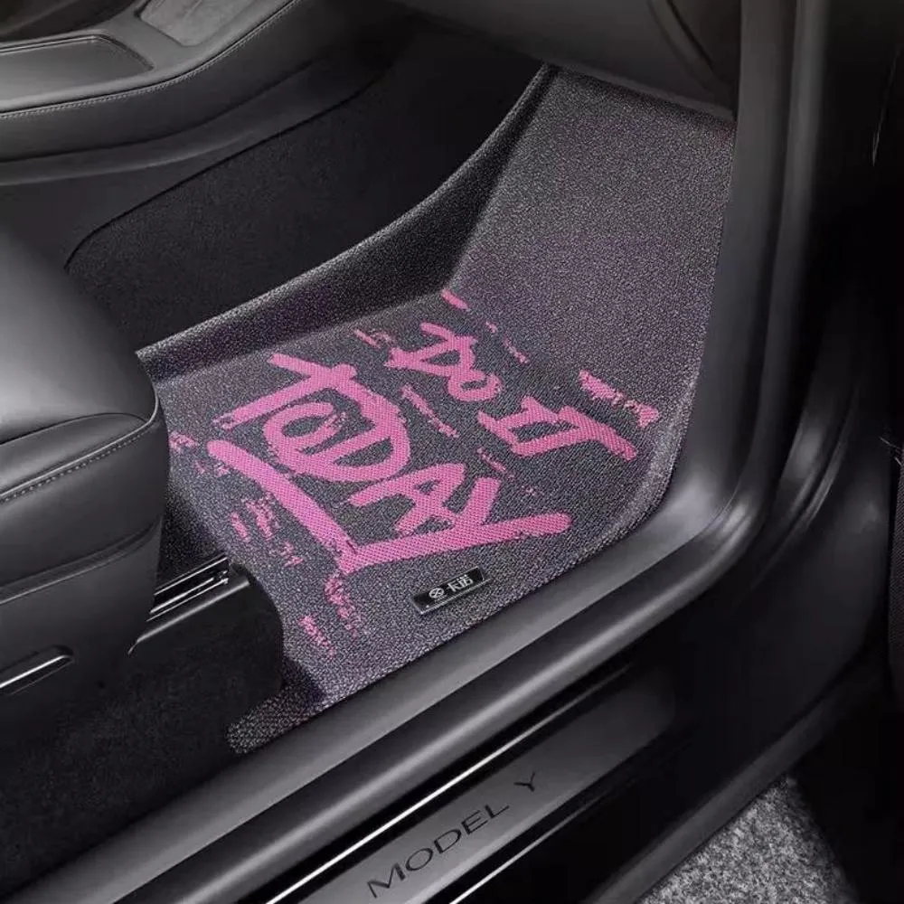 3D Velvet Floor Mats For Tesla Model 3/Y 5-Seat