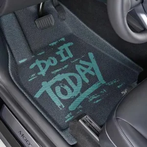 3D Velvet Floor Mats For Tesla Model 3/Y 5-Seat