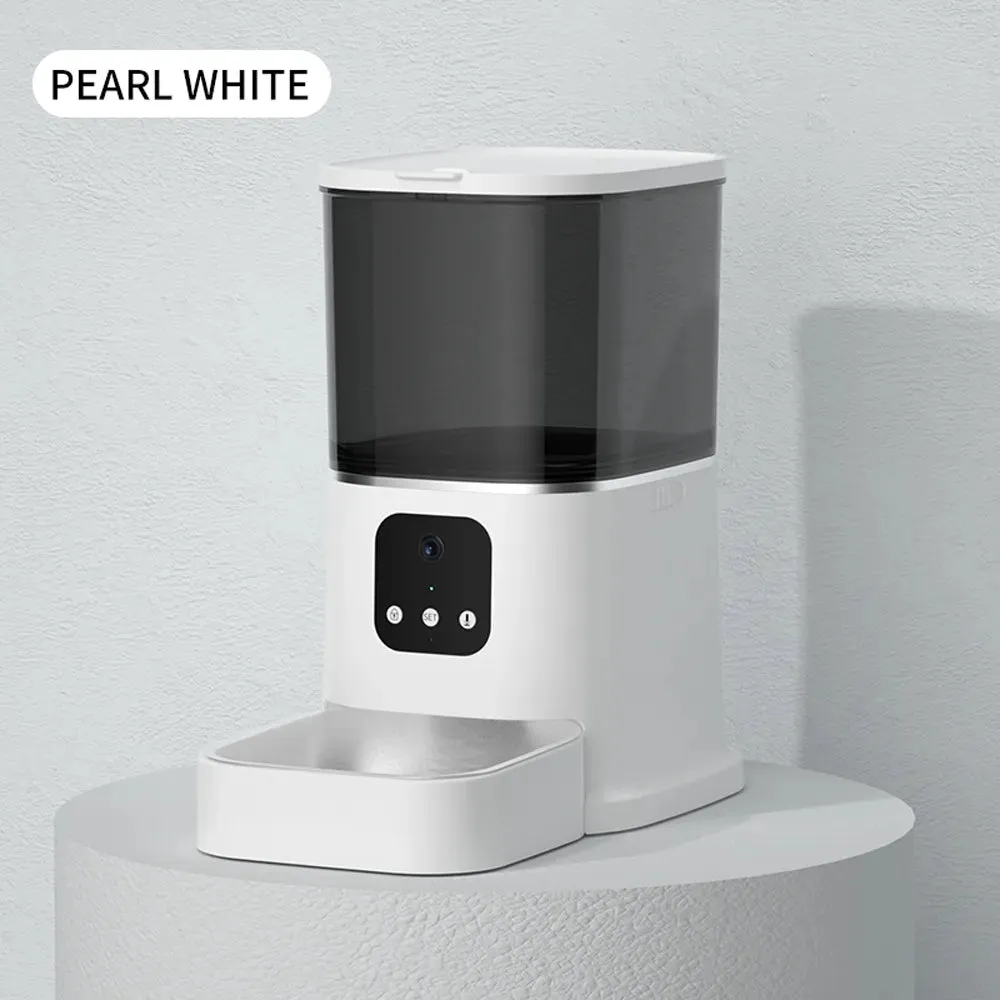 3L 6L Video Camera Feeder - Timing Smart Automatic Pet Feeder For Cats Dog WiFi Intelligent Dry Food Dispenser  Voice Recorde Bowl