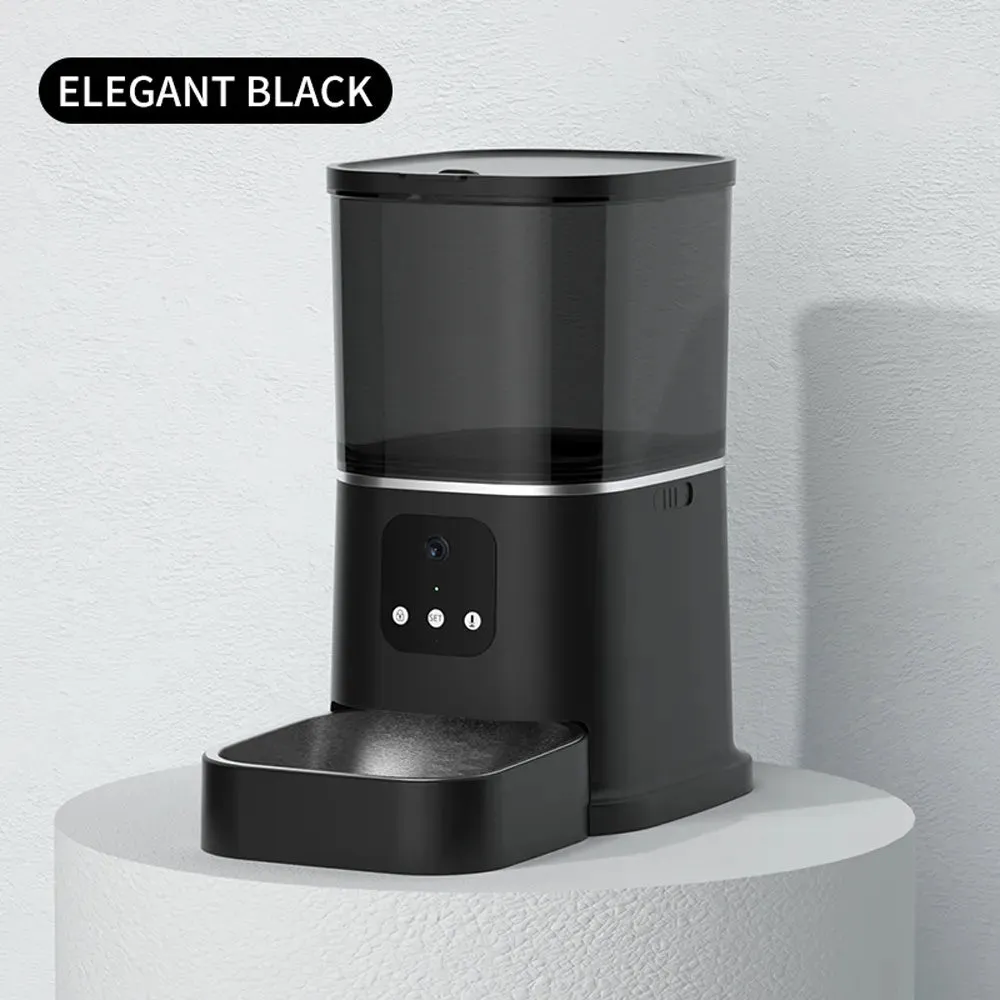3L 6L Video Camera Feeder - Timing Smart Automatic Pet Feeder For Cats Dog WiFi Intelligent Dry Food Dispenser  Voice Recorde Bowl