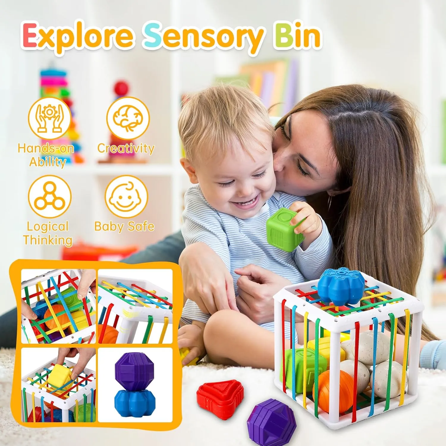 7in1 Montessori Baby Toys Interactive and Developmental Toddler Set