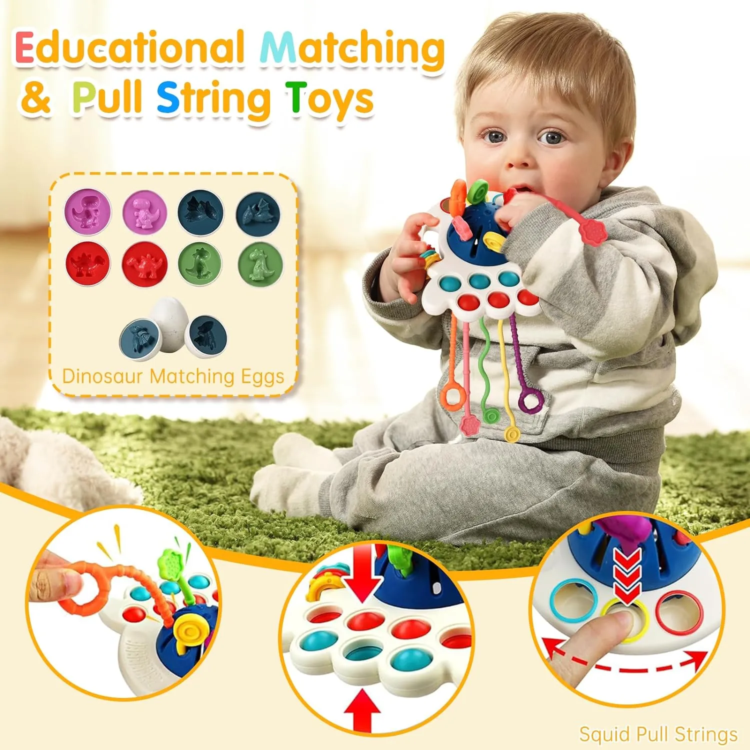 7in1 Montessori Baby Toys Interactive and Developmental Toddler Set