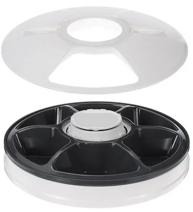 Automatic Electric Pet Smart Feeder For Cats and Dogs - Gray