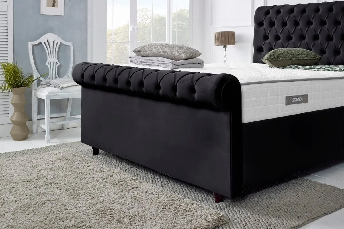 Berlin Upholstered Ottoman Bed