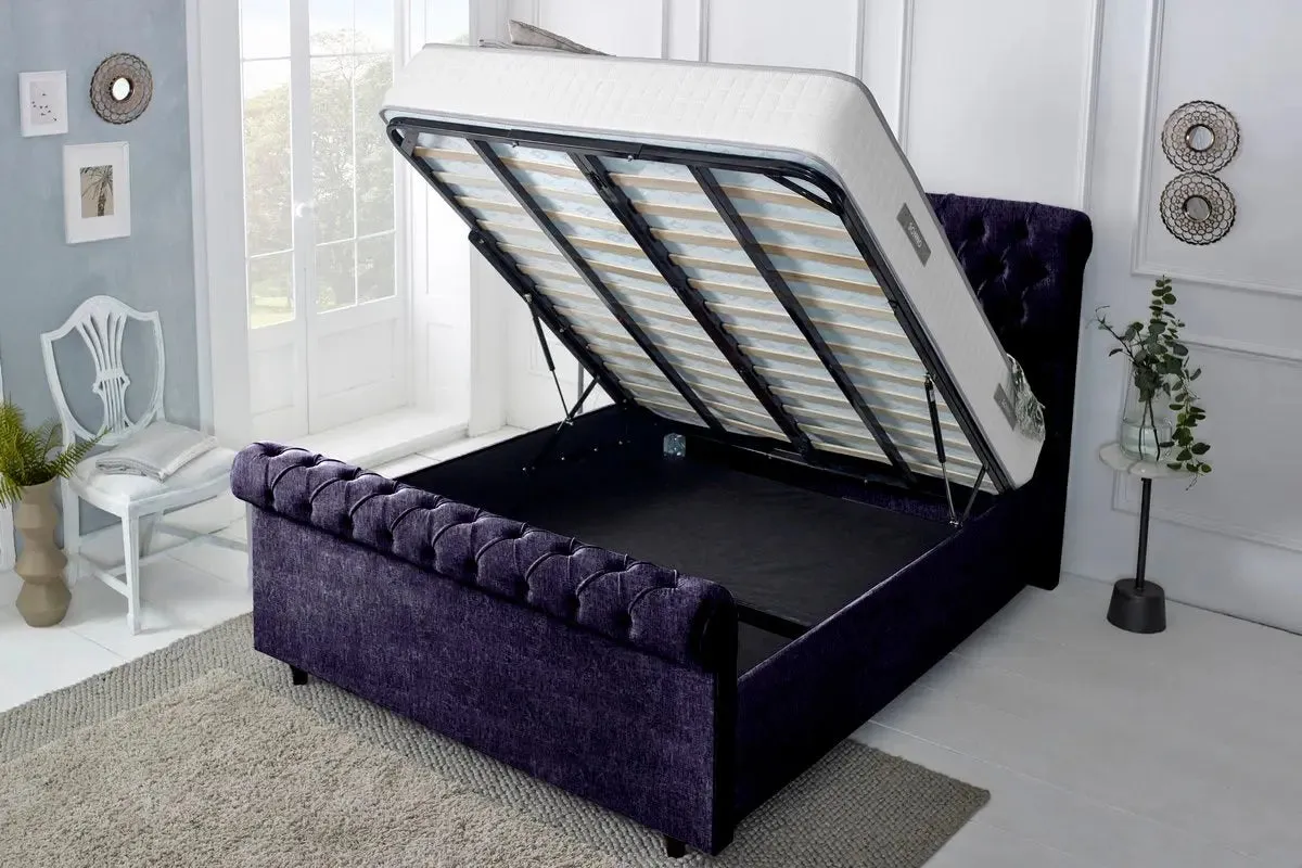 Berlin Upholstered Ottoman Bed