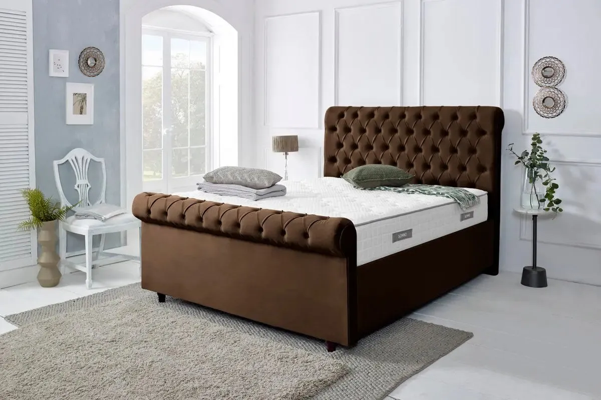 Berlin Upholstered Ottoman Bed