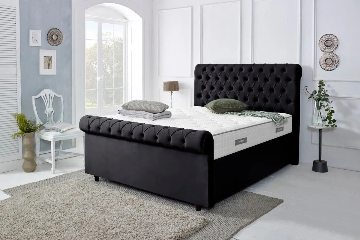 Berlin Upholstered Ottoman Bed