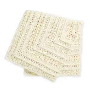 Bernat Study Of Snow Crochet Blanket