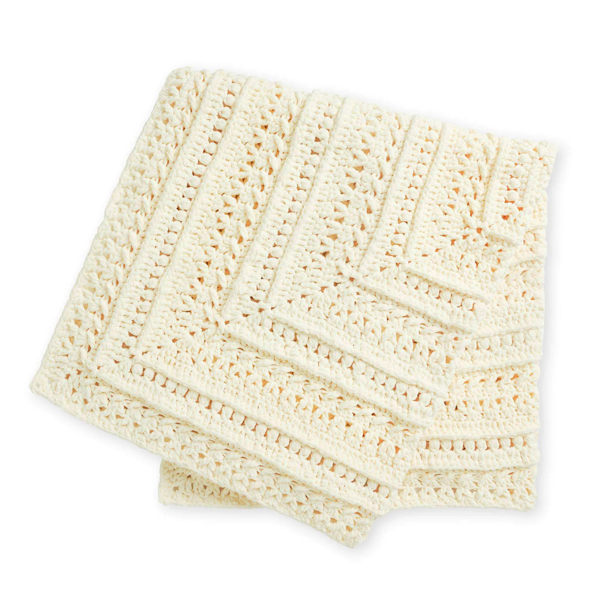 Bernat Study Of Snow Crochet Blanket