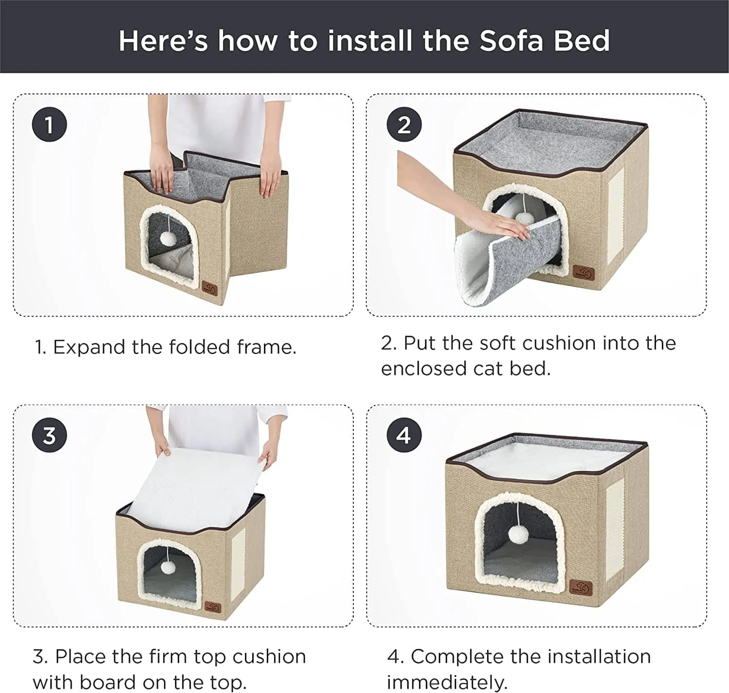 Cat Beds for Indoor Pet Cat House