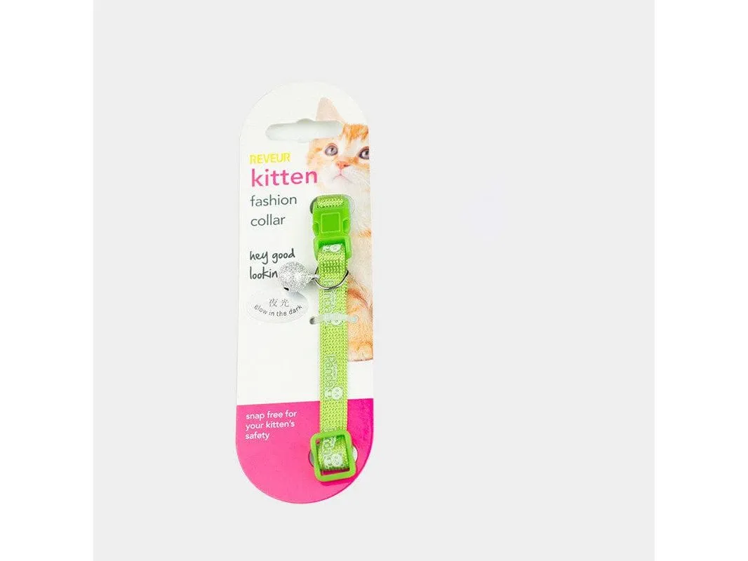 Cat Collar Glow-In-The-Dark Panda Pattern 10Mmx20-30Cm