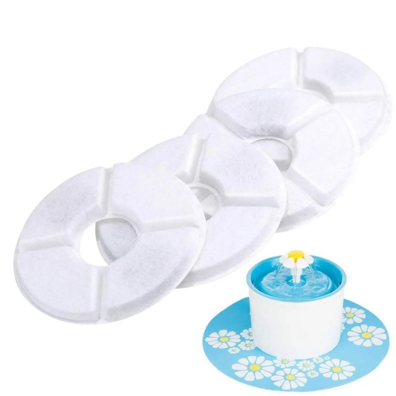Cat Water Fountain Replacement Filters (Pack of 4): Keep Your Cat's Water Fresh and Clean!