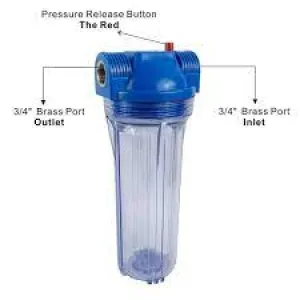 Clear Water Filter 3/4" Inlet/Outlet Connection