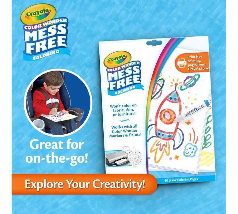 Color Wonder 50 Blank Coloring Pages
