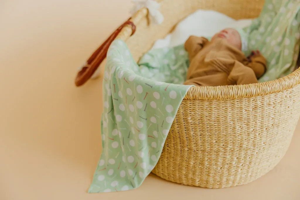 Copper Pearl Knit Swaddle Blanket | Bogey