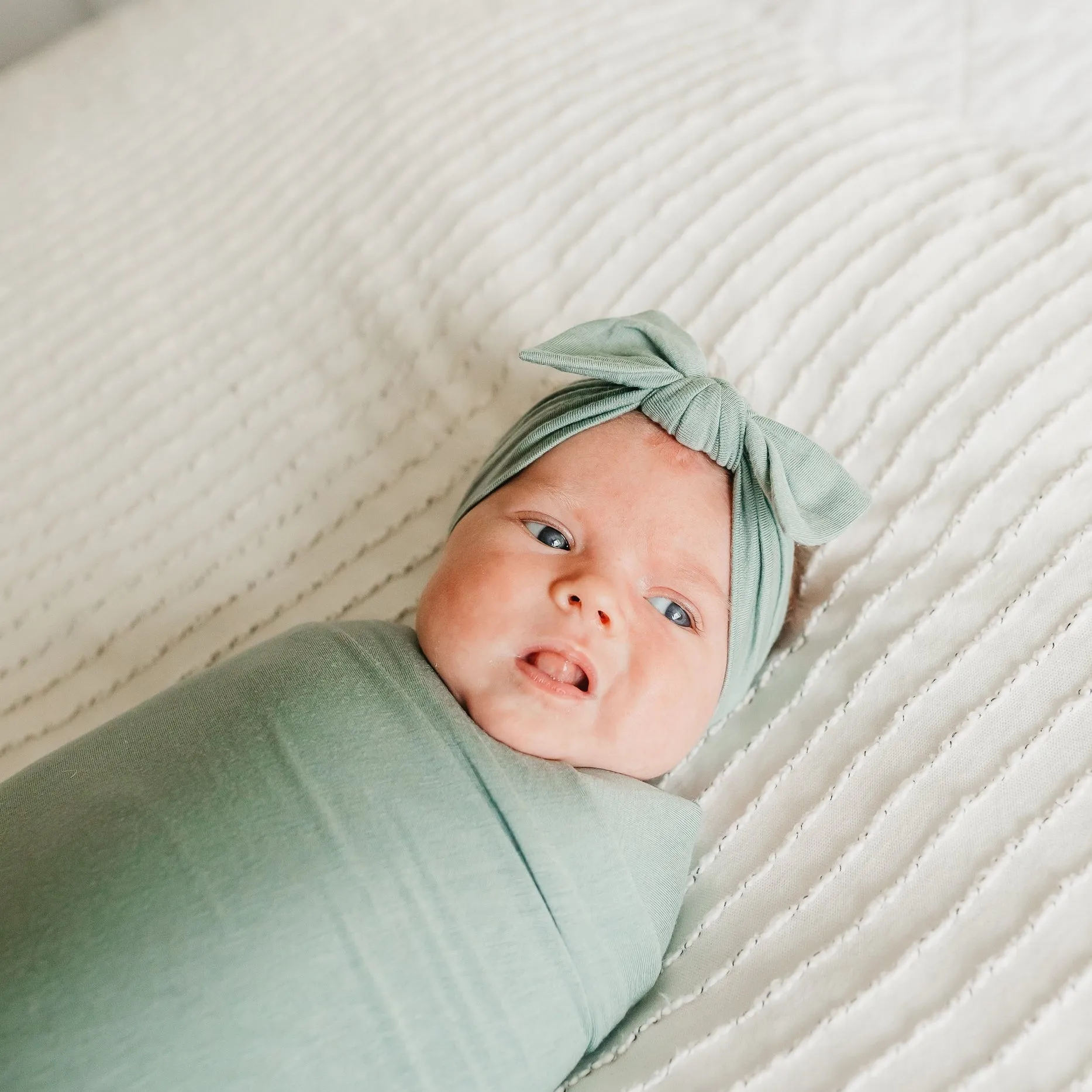 Copper Pearl Knit Swaddle Blanket | Briar