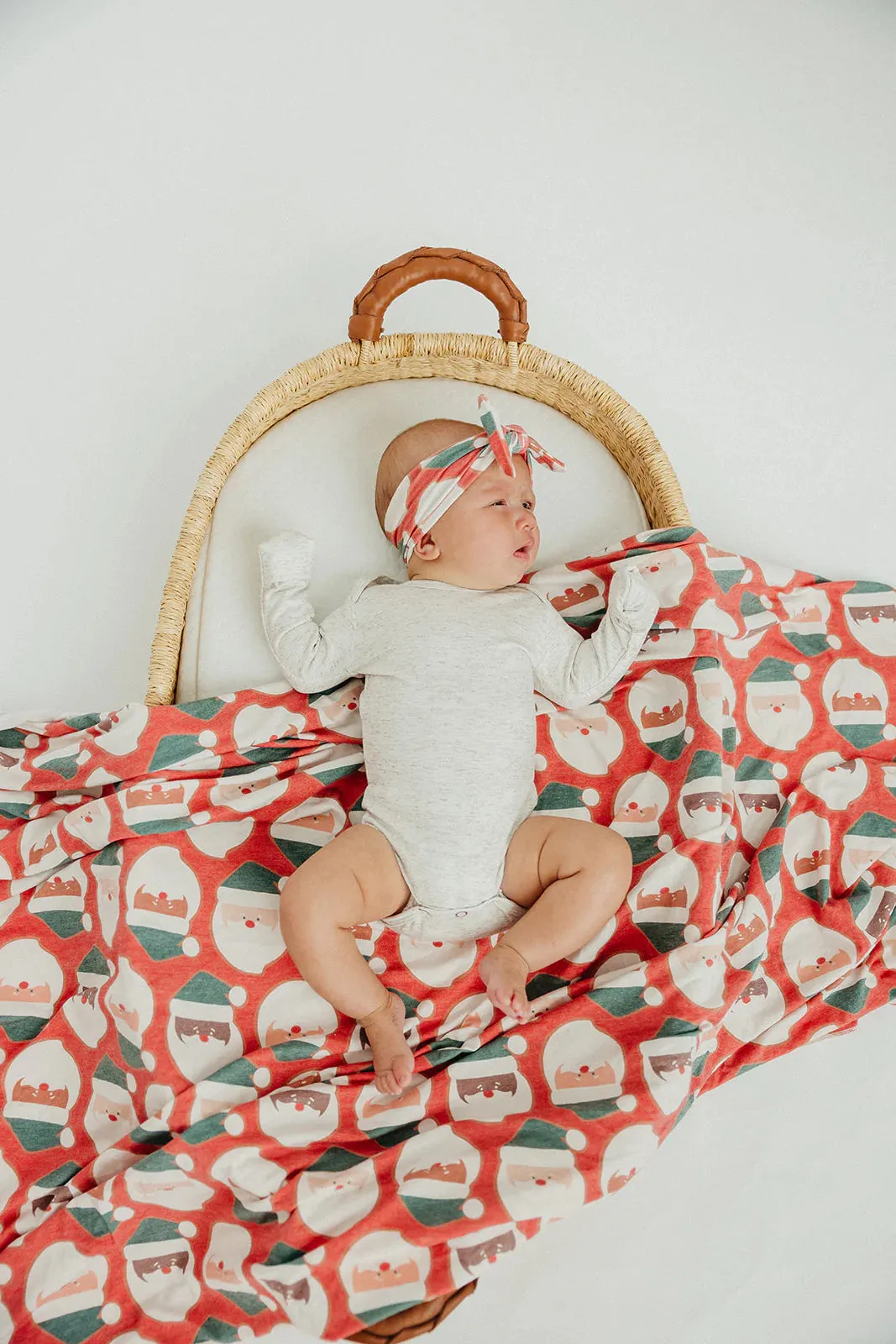Copper Pearl Knit Swaddle Blanket | Claus