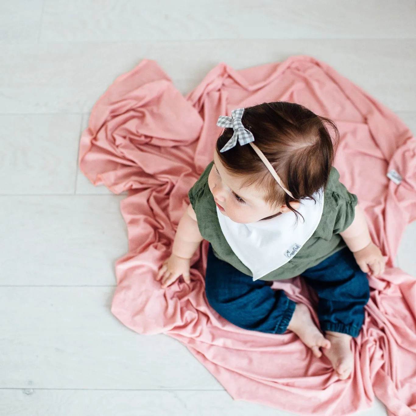 Copper Pearl Knit Swaddle Blanket | Darling