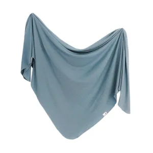 Copper Pearl Rib Knit Swaddle Blanket | Atlantic