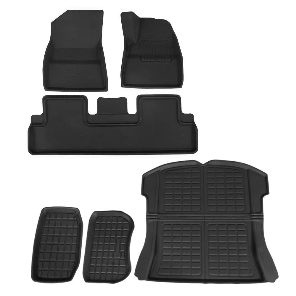 Custom Fit Rubber Car Mats Set for Tesla Model 3 - Weisshorn
