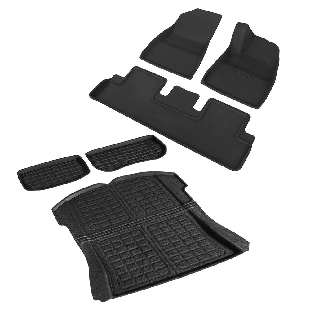 Custom Fit Rubber Car Mats Set for Tesla Model 3 - Weisshorn