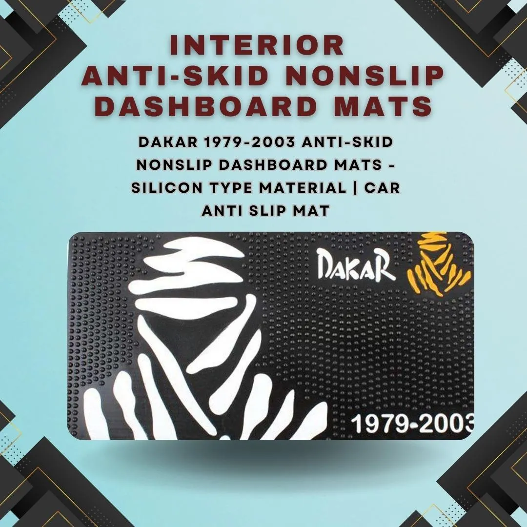 Dakar 1979-2003 Anti-Skid Nonslip Dashboard Mats - Silicon Type Material | Car Anti Slip Mat