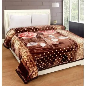 ELSTONE Luxurious Blanket Double Bed for Heavy Winter, Mink Super Soft Fabric, Lightweight Pack of 1 Color#4