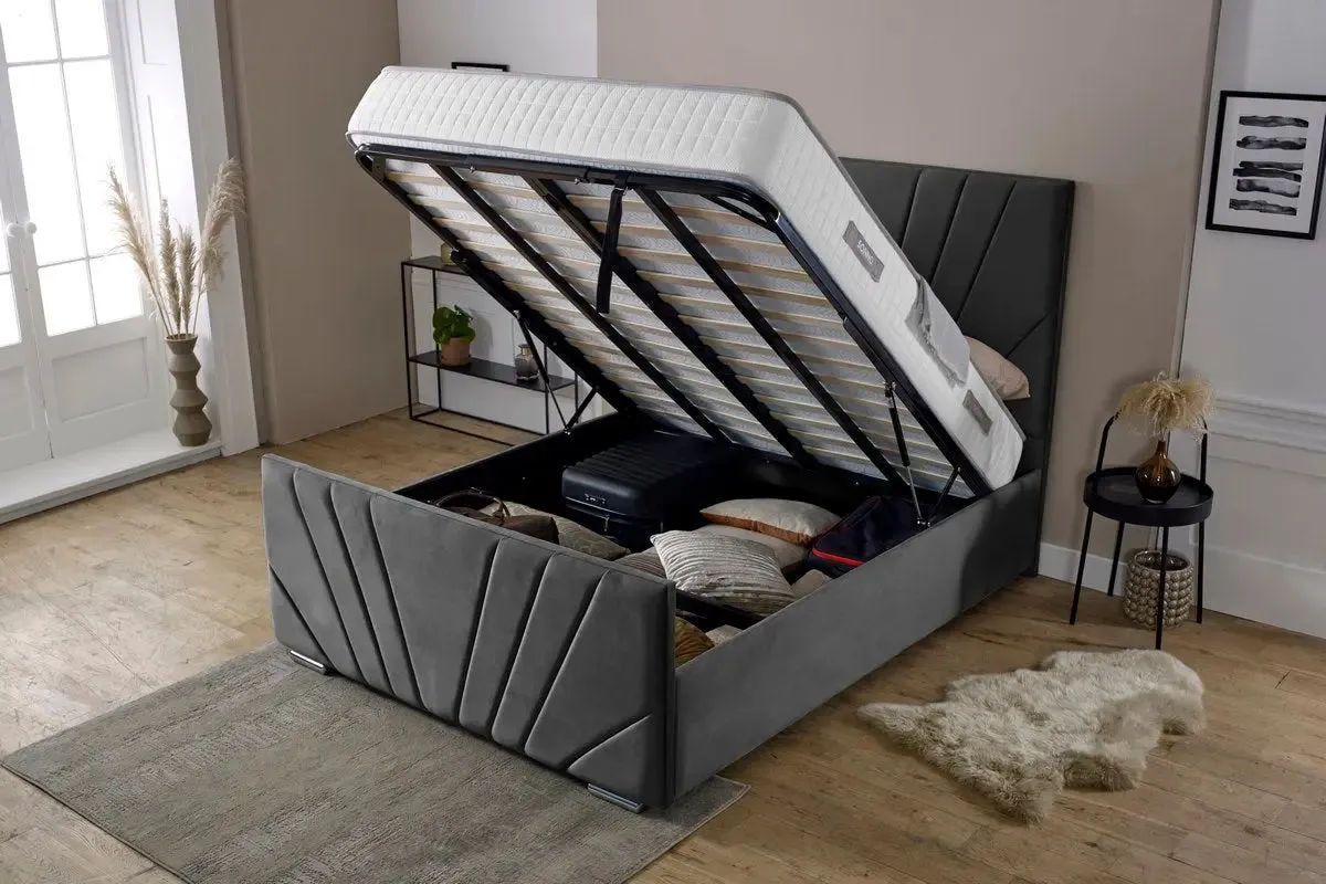 Fiji Sunrise Upholstered Ottoman Bed