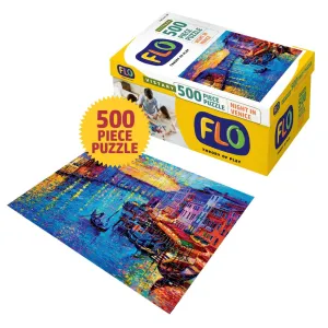 FLO Toys Magic Night In Venice 500 Pieces Jigsaw Puzzle Toys For Kids Ages 10 