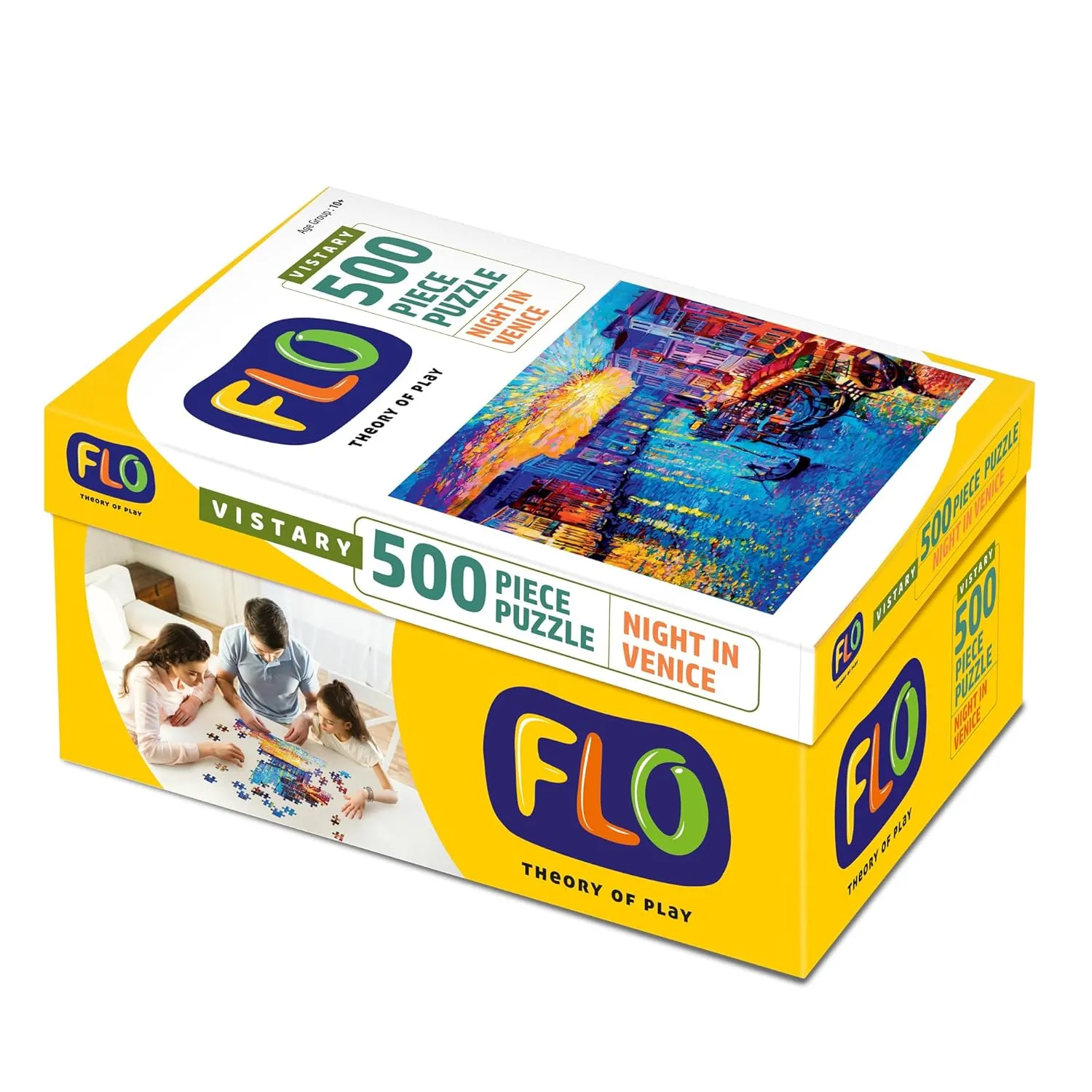 FLO Toys Magic Night In Venice 500 Pieces Jigsaw Puzzle Toys For Kids Ages 10 