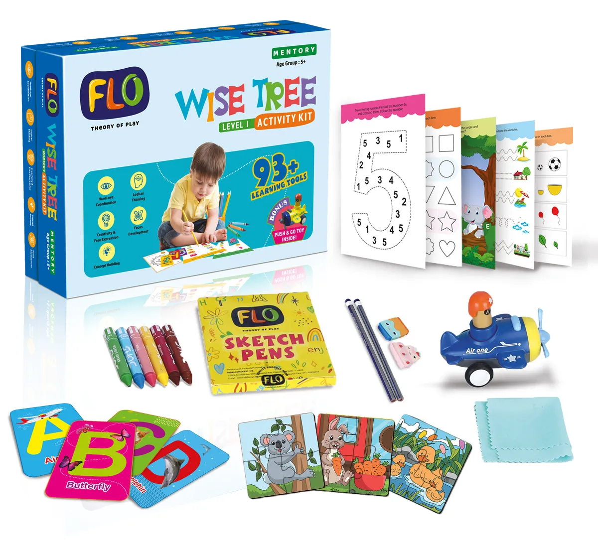 FLO Toys Wise Tree -Level 1 Activity Kit For Kids Ages 8 