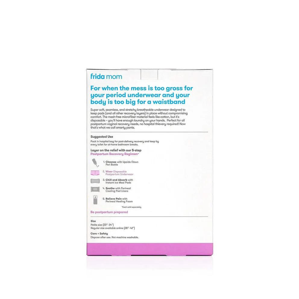 FridaMom Boyshort Disposable Postpartum Underwear 8 Pack | Regular
