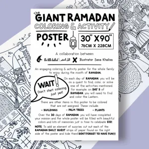 Giant Ramadan Coloring & Activity Poster