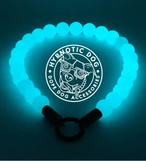 GLOW Glacial Green Glow in the Dark Stone Bead Collar