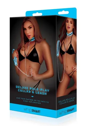 Glow In The Dark Deluxe Role Play Collar and Leash Set