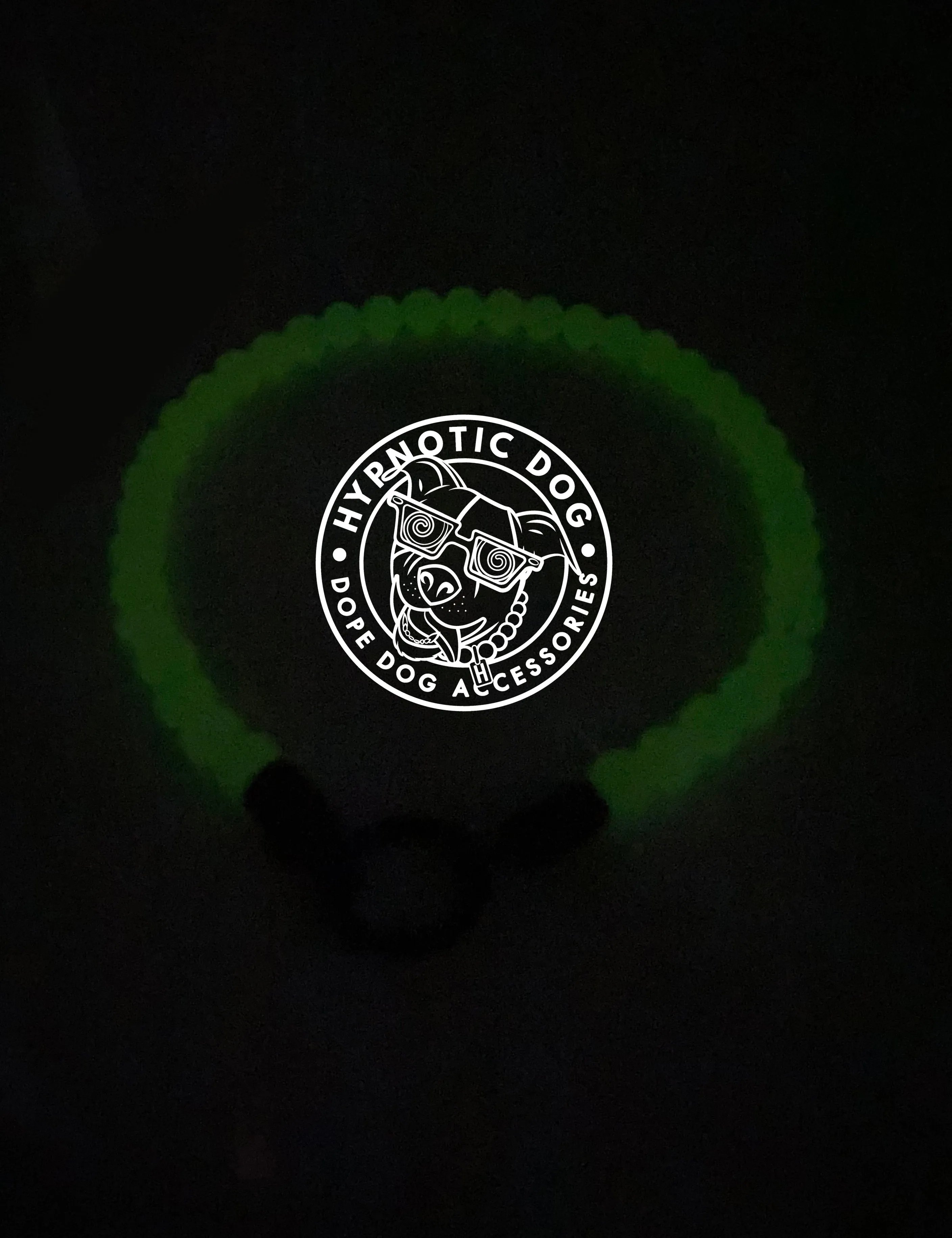 Green Glow in the Dark XS Bead Collar