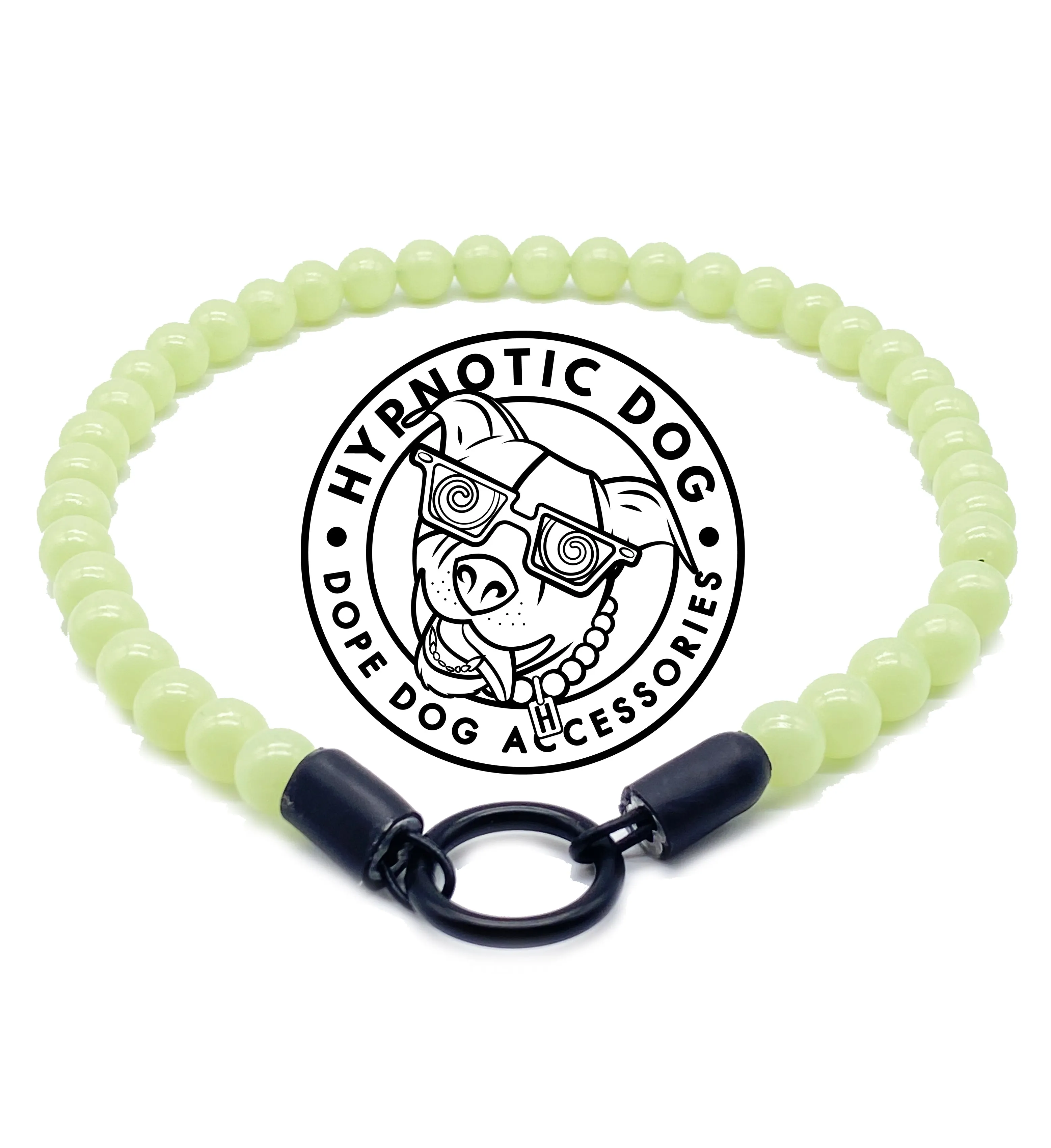 Green Glow in the Dark XS Bead Collar