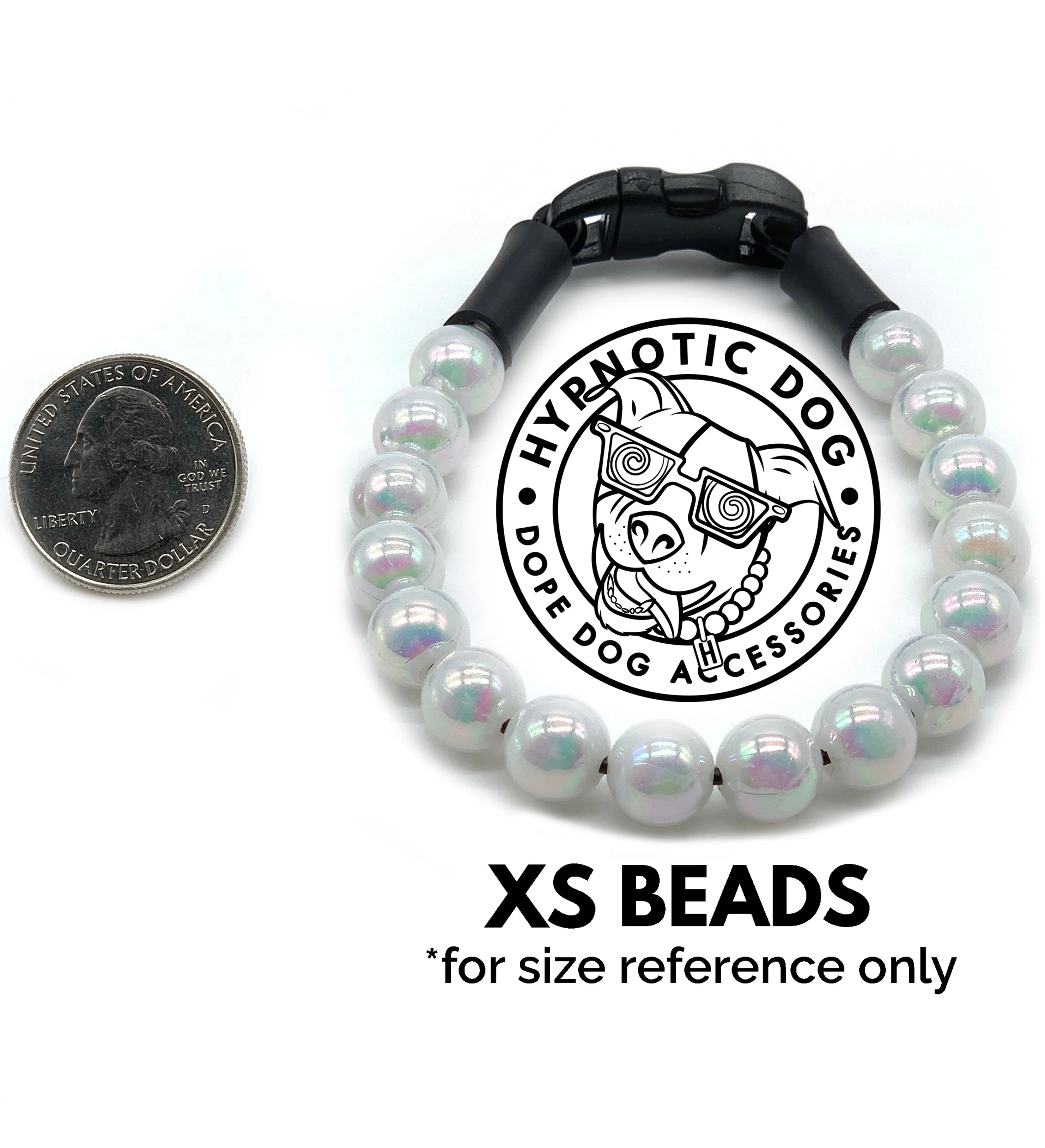 Green Glow in the Dark XS Bead Collar