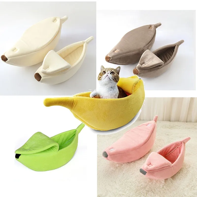 Growpet, Cute Banana Shape Pet Beds (Cat/Dogs)