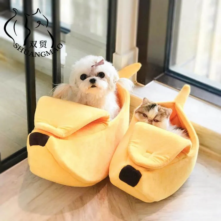 Growpet, Cute Banana Shape Pet Beds (Cat/Dogs)
