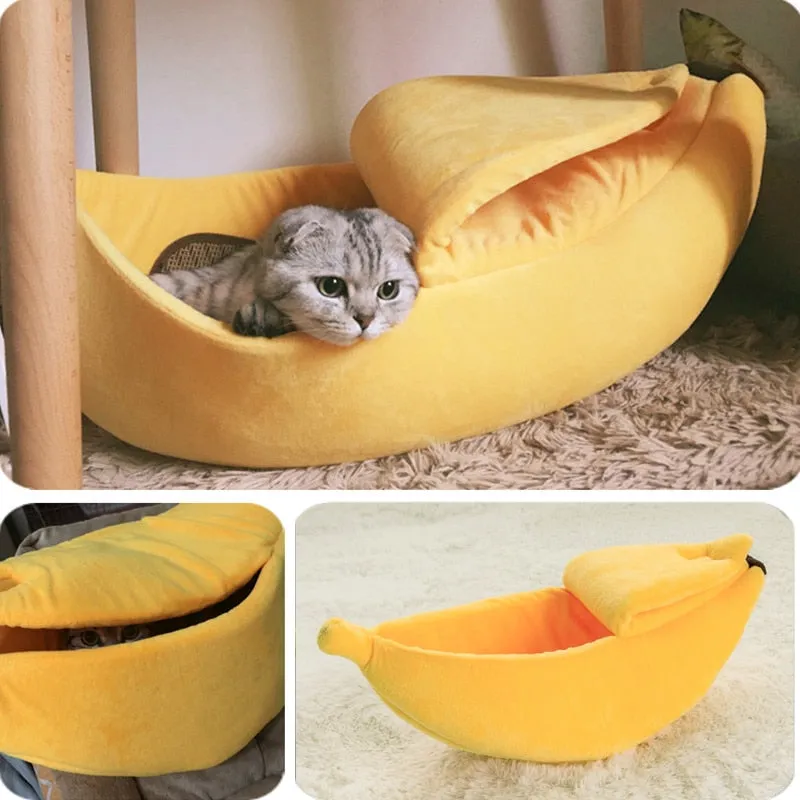 Growpet, Cute Banana Shape Pet Beds (Cat/Dogs)