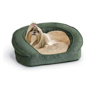 K&h Pet Products Deluxe Ortho Bolster Sleeper Pet Bed Small Green 20" X 16" X 8"