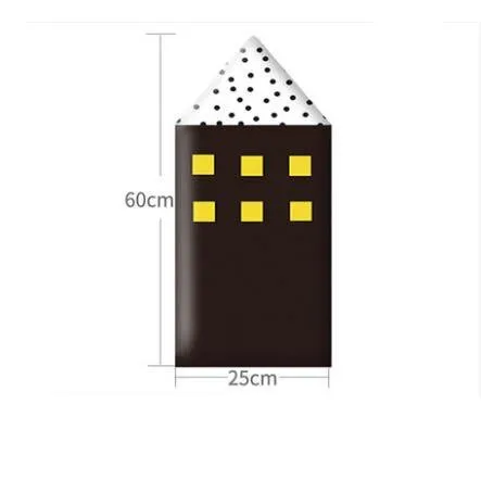 Kids Soft Bag Wall Sticker for Bedroom Decor with Anti-collision Headboard