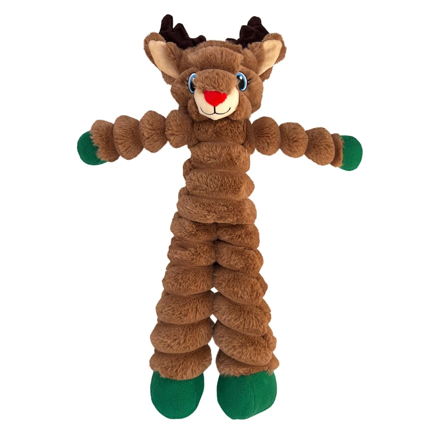 KONG Holiday Shakers™ Crumples Reindeer XL | Super Size 21" Plush Dog Toy