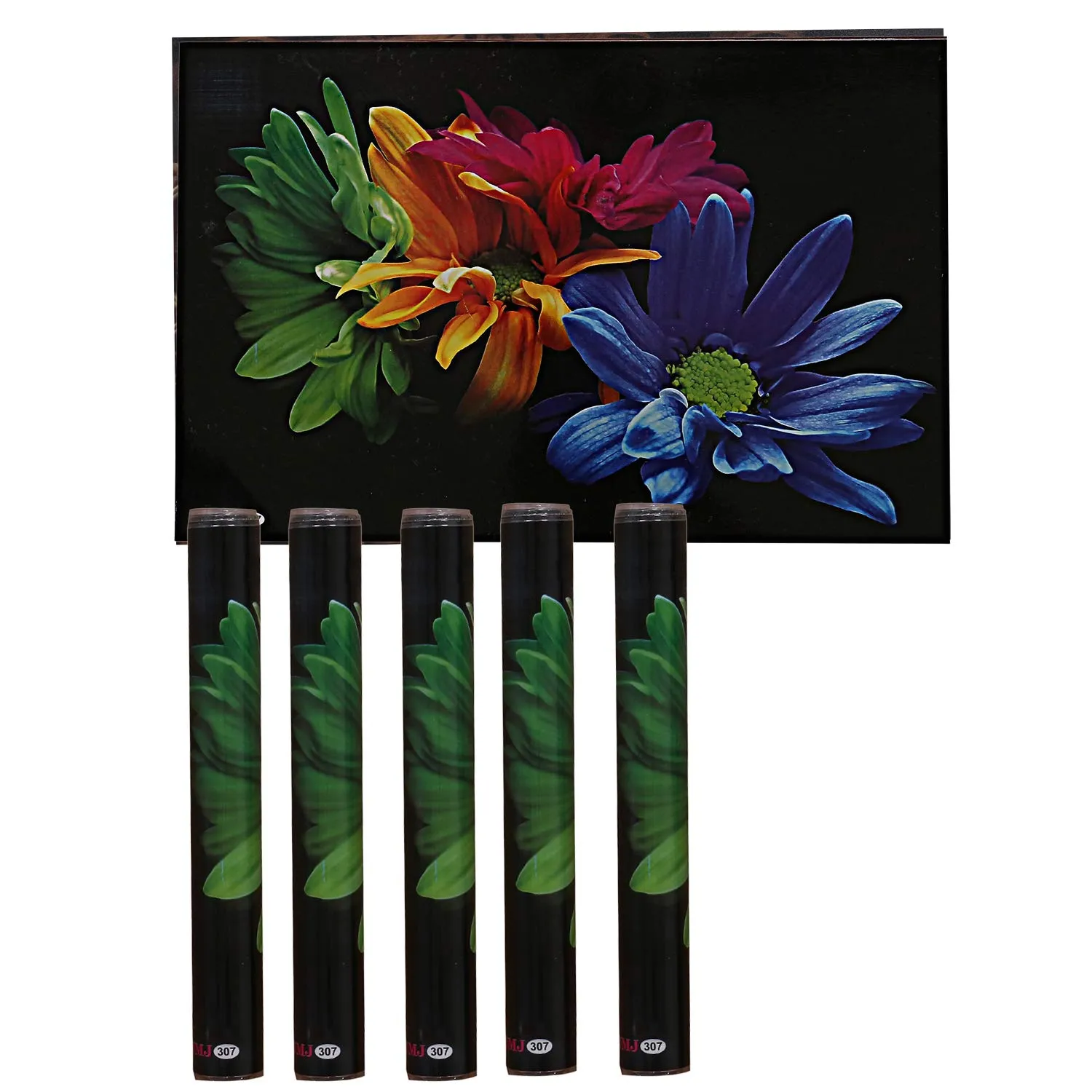 Kuber Industries Flower Printed PVC Waterproof, Oil Proof, Easy to Clean Placemats Table Mats for Dining, Set of 6 (Multicolour, Polyvinyl Chloride)|Stylish and Functional Dining Table Accessories