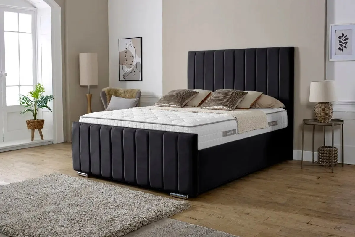 Lisbon Upholstered Ottoman Bed