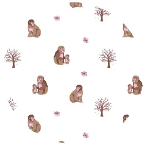 Macaque | Flora Double Sided Blanket 50"x50"